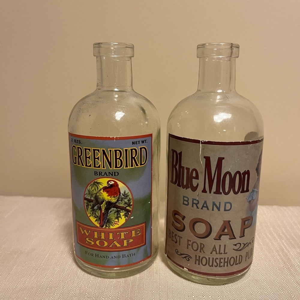 Small Decorative Bottles, Collectables (Set of 2)